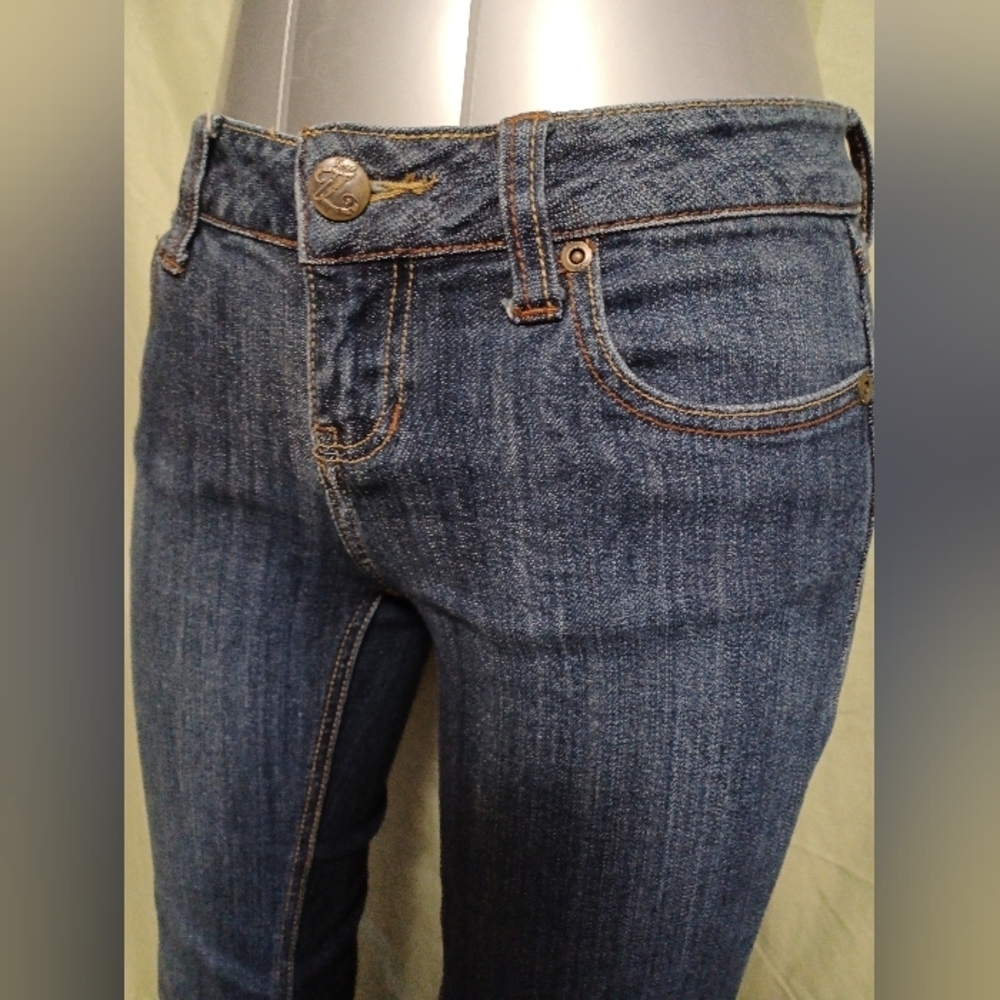 ZCO Premium Dark Blue Straight Leg Denim Jeans - Picture 7 of 10